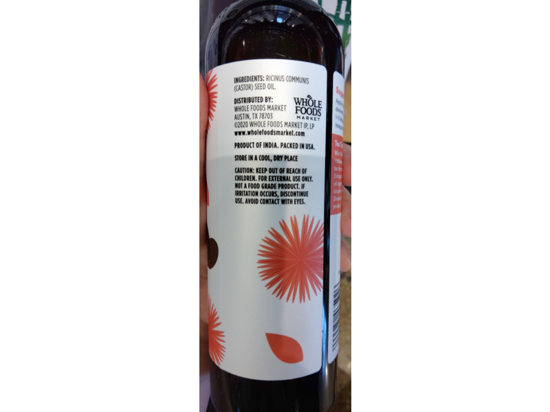 365 Whole Foods Market Emollient Castor Oil, 16 fl oz/473 mL