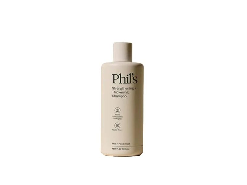 Phil's Strengthening + Thickening Shampoo, Mint + Pine Extract, 10.14 fl oz/300 mL