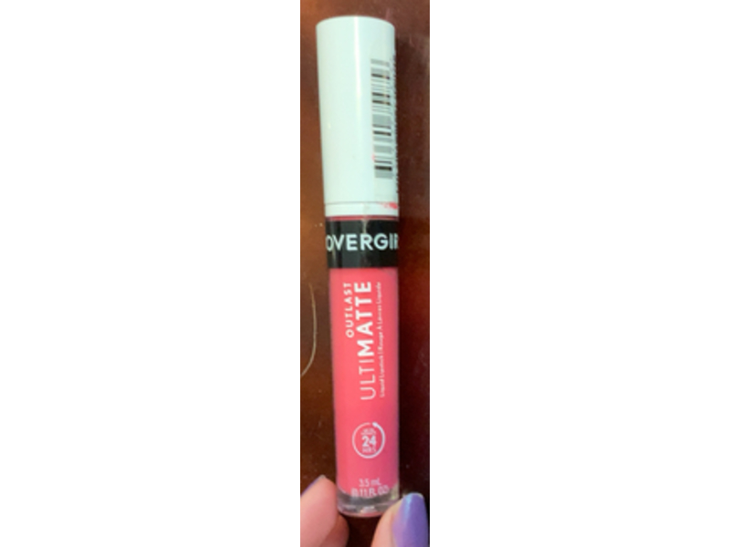 Covergirl Outlast Ultimatte Liquid Lipstick, 120 Strawberry Spritzer, 0.11 fl oz/3.5 mL