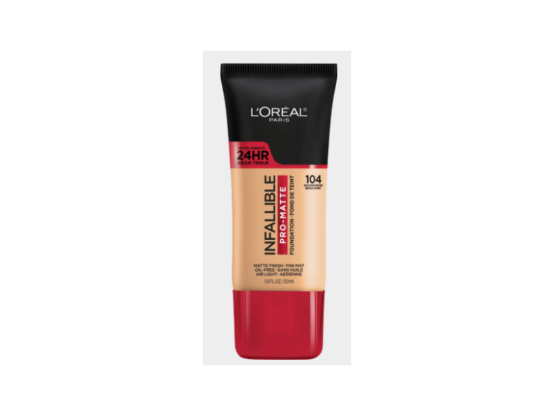 L'Oreal Paris Infallible 24H Matte Foundation, Golden Beige, 35 mL
