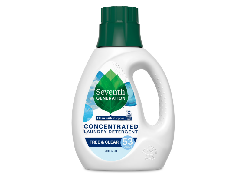 Seventh Generation Concentrated Laundry Detergent, Free & Clear, 53 Loads, 40 fl oz/ 1.18 L