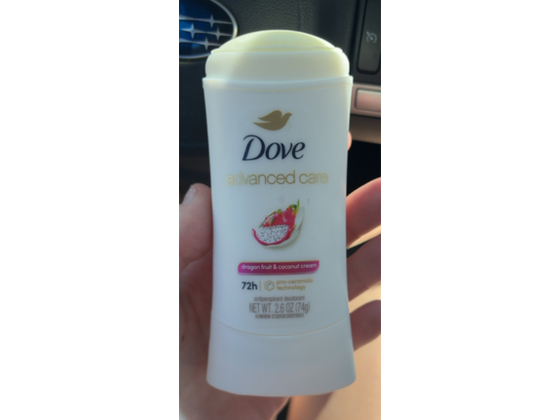 Dove Advanced Care Antiperspirant Deodorant Stick, Dragon Fruit & Coconut Cream, 2.6 oz/74 g