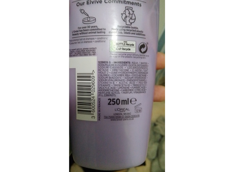 L'oreal Paris Elvive Moisture boosting Shampoo, Hyaluronic Acid, 250 mL