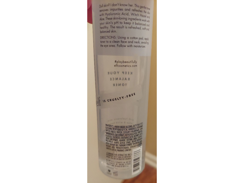 E.l.f. Keep Your Balance Toner, 5.07 fl oz/150 mL