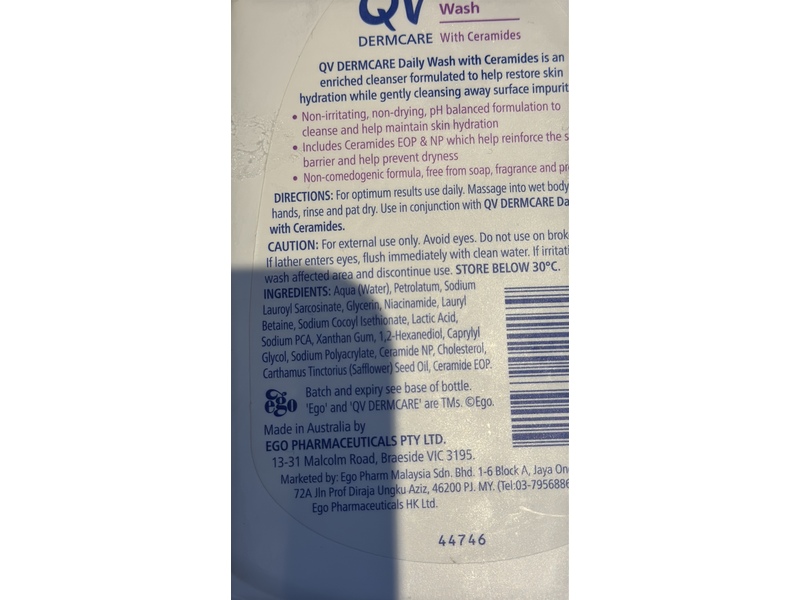 QV Dermcare Daily Wash, 350 mL