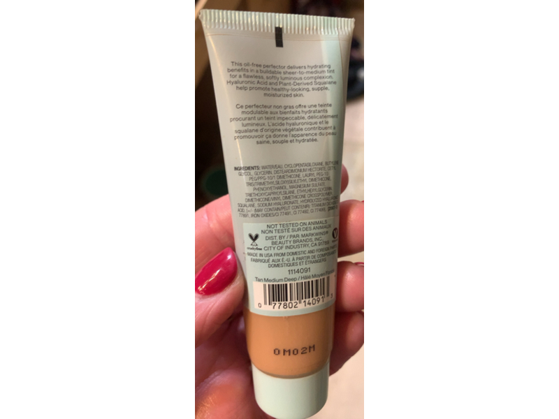 Wet n Wild Barefocus Tinted Hydrator, Hyaluronic Acid + Squalane, Tan Medium Deep, 0.91 fl oz/27 mL