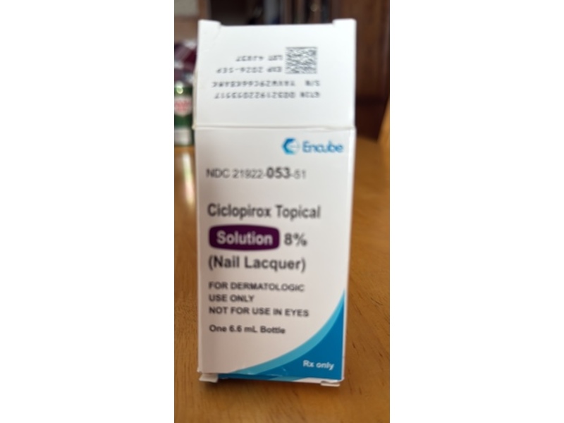 Ciclopirox Topical Solution 8%, 6.6 mL