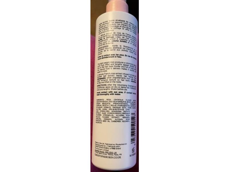Christophe Robin Instant Volumizing Leave-In Mist, Rosewater, 5.0 fl oz/150 mL