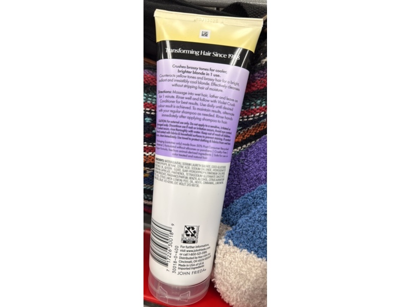 John Frieda Voilet Crush Purple Shampoo, 8.3 fl oz/250 mL