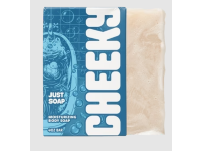 Cheeky Moisturizing Body Soap, Just Soap, 4 oz