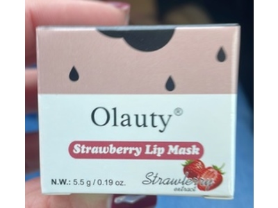 Olauty Lip Mask, Strawberry, 0.19 oz/5.5 g