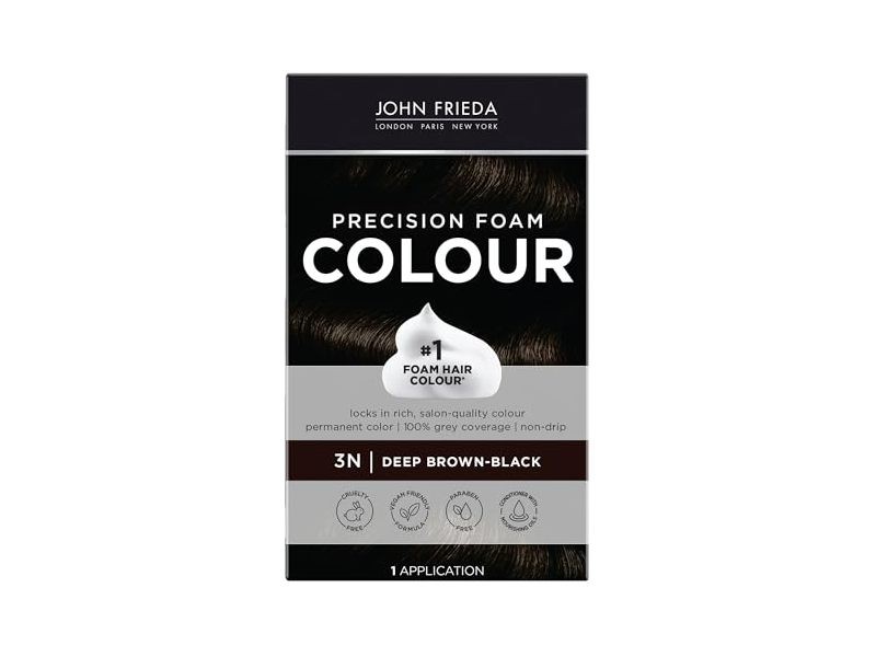 John Frieda Precision Foam Colour, Deep Brown Black 3N, 1 Application