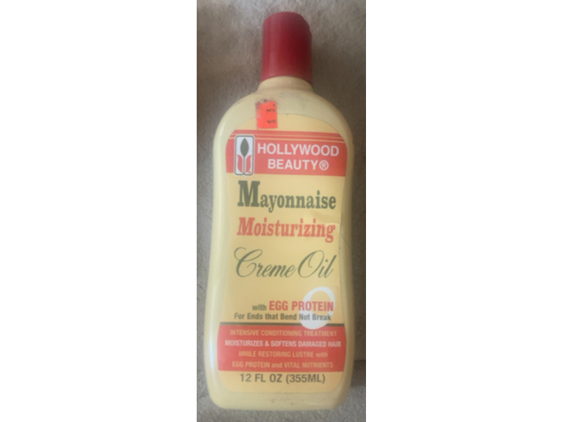 Hollywood Beauty Mayonnaise Moisturizing Creme Oil, 12 fl oz/355 mL