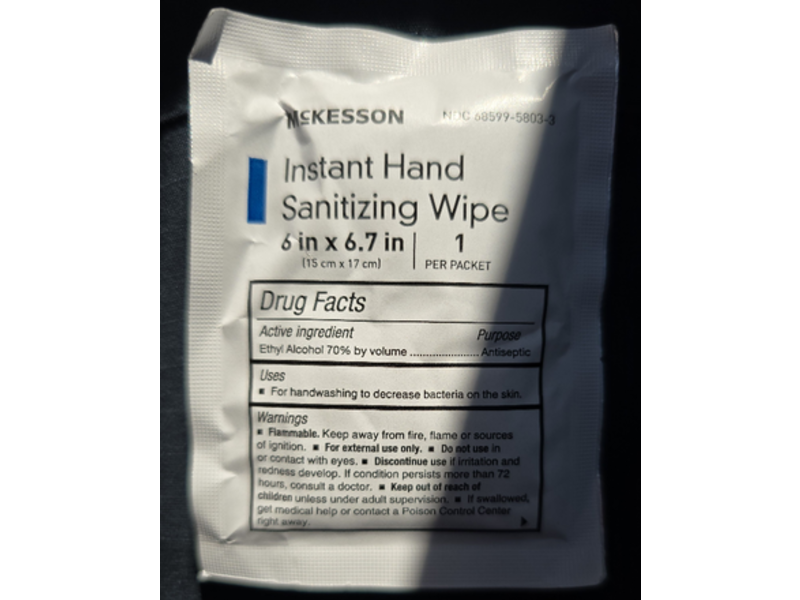 Mckesson Instant Hand Sanitizing Wipes, 1 Count, Pack Of 10