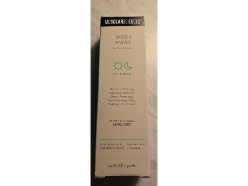 MDSolarSciences Wash Away Gently Exfoliating Cleanser, 1.7 fl oz/50 mL