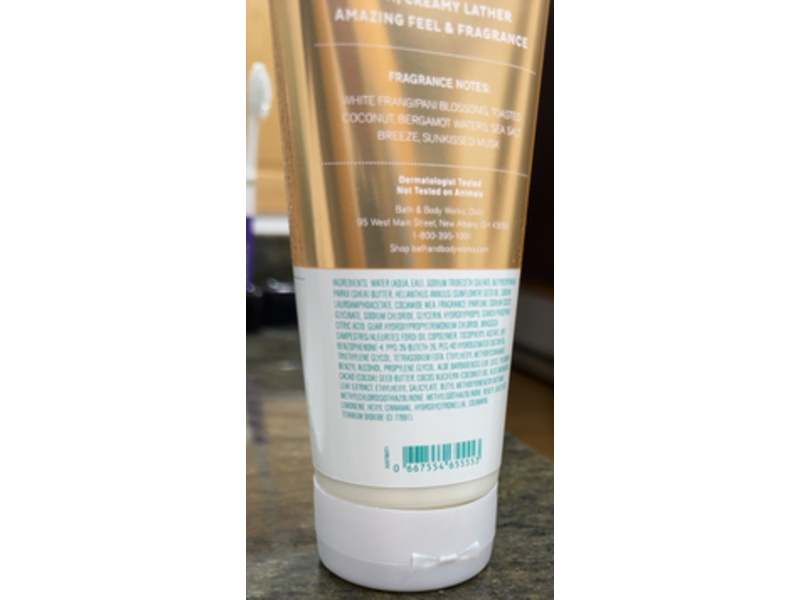 Bath & Body Works At The Beach Moisturizing Body Wash, Shea Butter & Cocoa Butter, 10 fl oz/296 mL