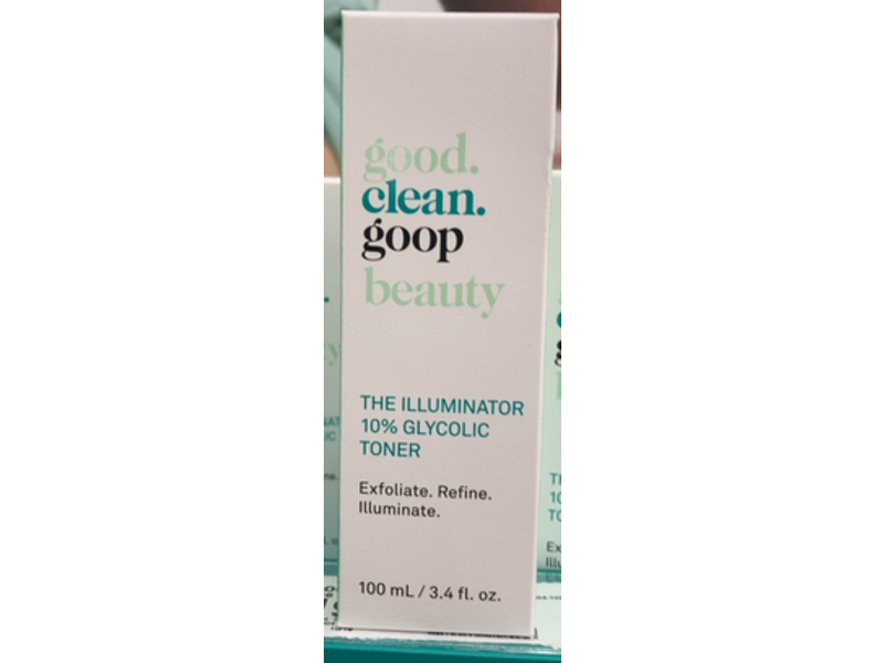 good.clean.goop Beauty The Illuminator 10% Glycolic Toner, 3.4 fl oz/100 mL