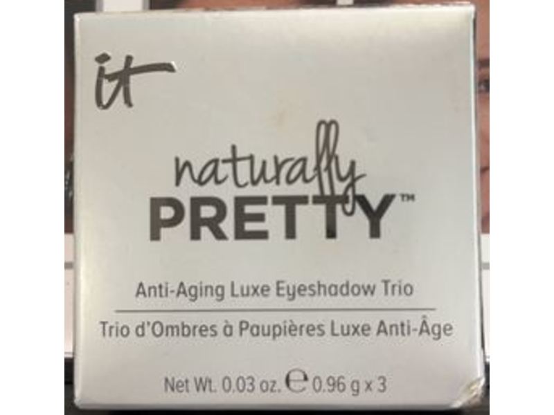 It Cosmetics Naturally Pretty Eyeshadow Trio, Matte Luxe, 0.03 oz/0.96 g