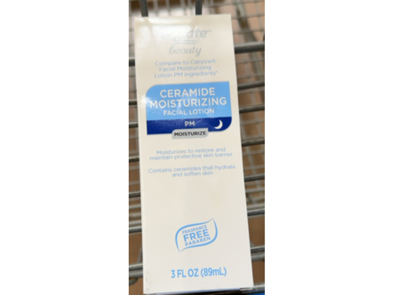 Equate Ceramide Moisturizing Facial Lotion, 3 fl oz/89 mL