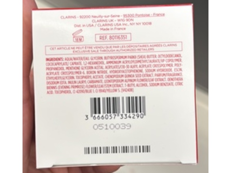 Clarins Cryo-Flash Cream-Mask, 2.5 oz/75 mL