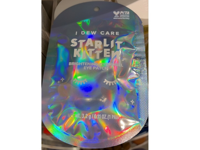 I Dew Care Starlit Kitten Brightening Hydrogel Eye Patch, 0.11 oz/3.2 g, 5 Pair