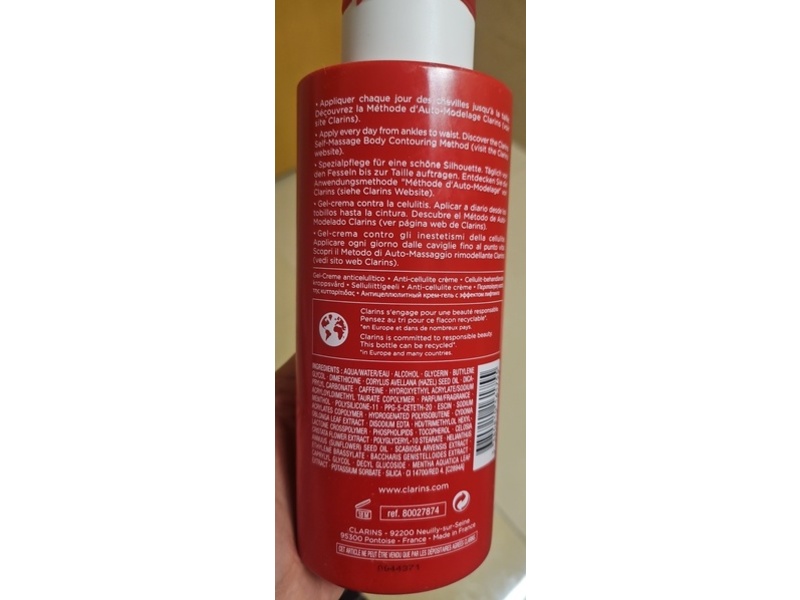 Clarins Paris Body Fit Anti-Cellulite Contouring Expert, 13.3 oz/400 mL