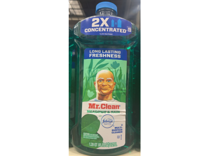 Mr. Clean Febreze Freshness Multi Surface Cleaner, Meadows & Rain Scent, 41 fl oz/1.21 L