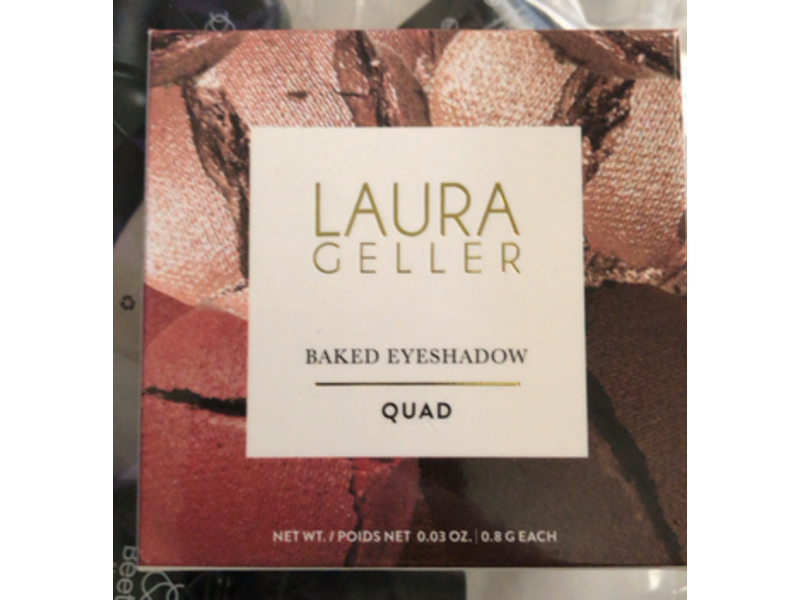 Laura Geller Quad Baked Eyeshadow, Pink Buttercream, 0.03 oz/0.8 g