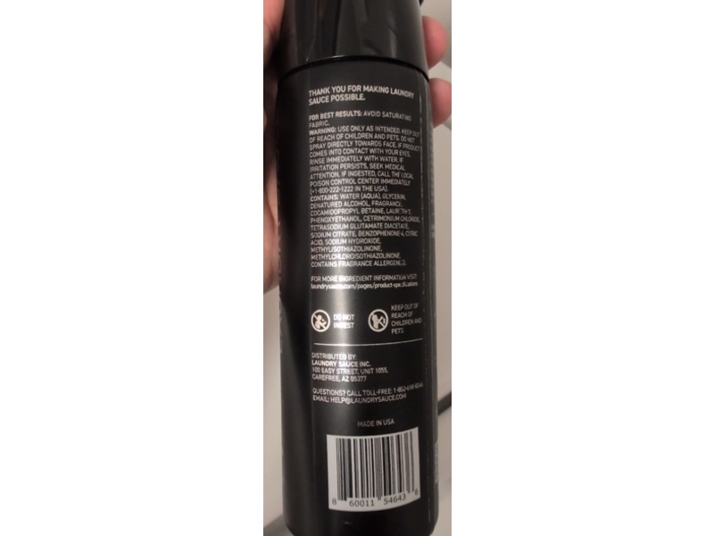 Laundry Sauce Fabric Refresher Spray, Indonesian Patchouli, 9.8 fl oz/290 mL