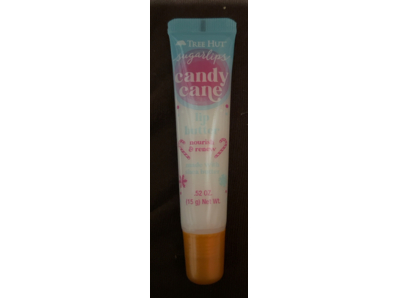 Tree Hut Sugar Lips Candy Cane Lip Butter, Shea Butter, 0.52 oz/15 g
