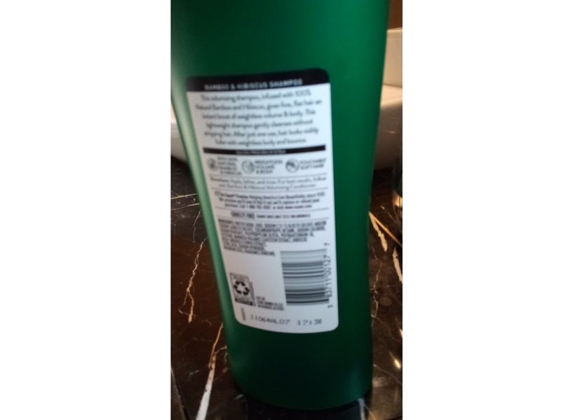 Suave Volumizing Shampoo, Bamboo & Hibiscus, 12.6 fl oz/373 mL