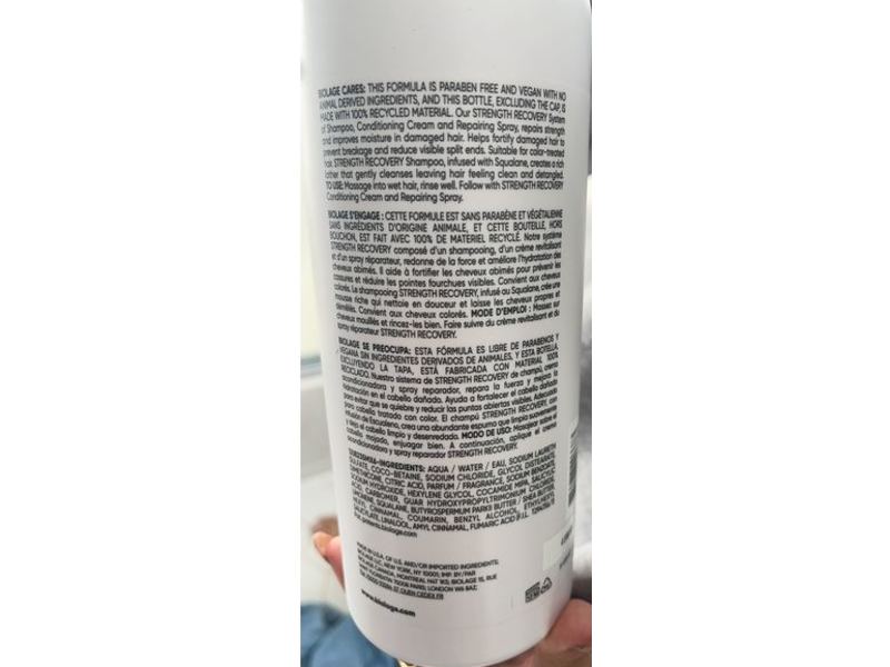 Biolage Strength Recovery Shampoo, Sequelae, 33.8 fl oz/1 L