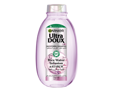 Garnier Ultra Doux Smoothing Shampoo, Rice Water & Starch, 200 mL