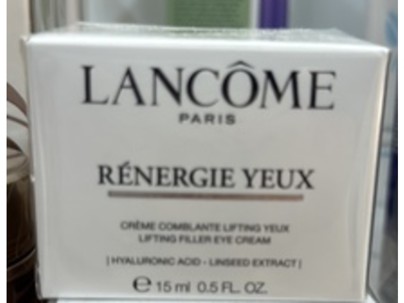 Lancome Paris Renergie Yeux Lifting Filler Eye Cream, Hyalluronic acid+Linseed Extract, 0.5 fl oz/15 mL
