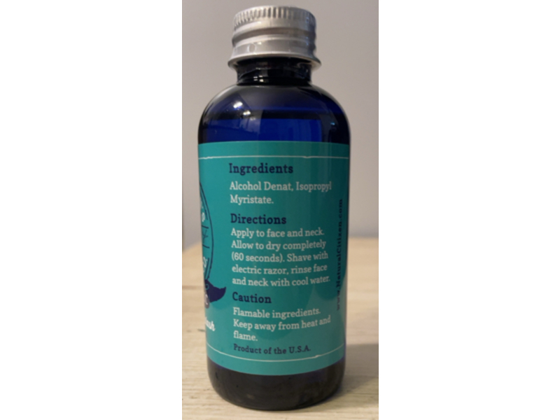 Old Ron's Barber Co Electric Pre-Shave Splash, 4 oz/114 mL