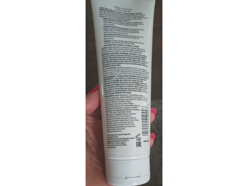 Australian Gold Hemp Nation Moisturizing Body Wash, Tropical Seltzer, 8 fl oz/235 mL