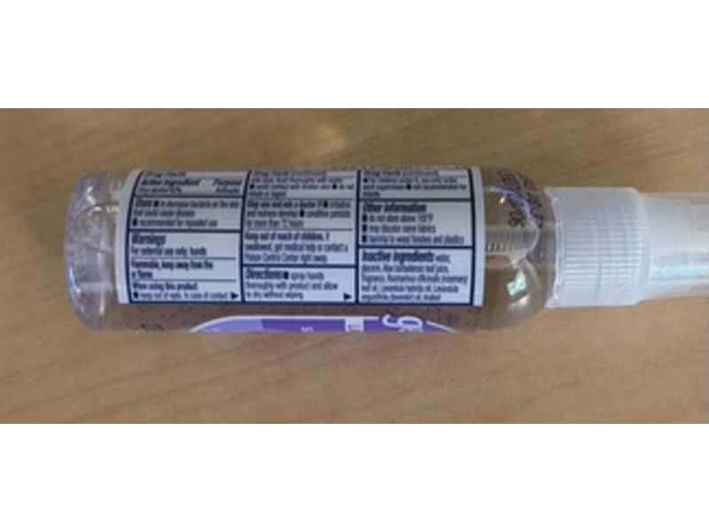 Germ X Hand Sanitizer, Lavender Scented, 2 fl oz/59 mL