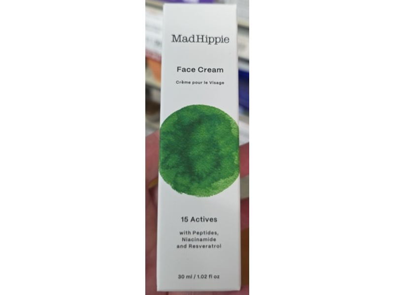 Madhippe Face Cream, Peptides Niacinamide & Resveratrol, 1.02 fl oz/30 mL