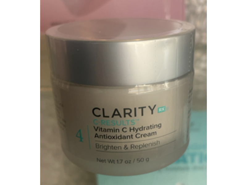 ClarityRx C-Results Vitamin C Hydrating Antioxidant Cream, Brighten & Replenish, 1.7 oz/50 g