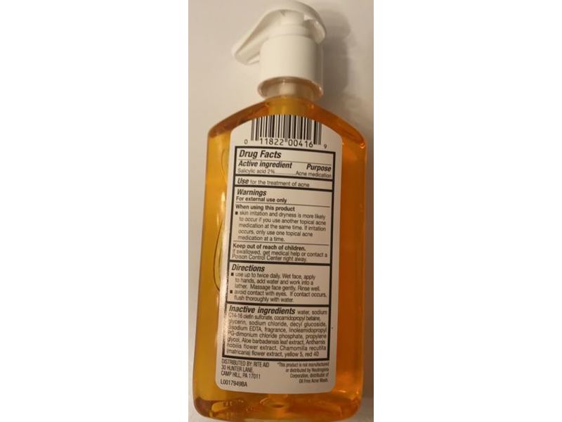 Daylogic Oil Free Acne Wash, Paraben Free, 6 fl oz/177 mL