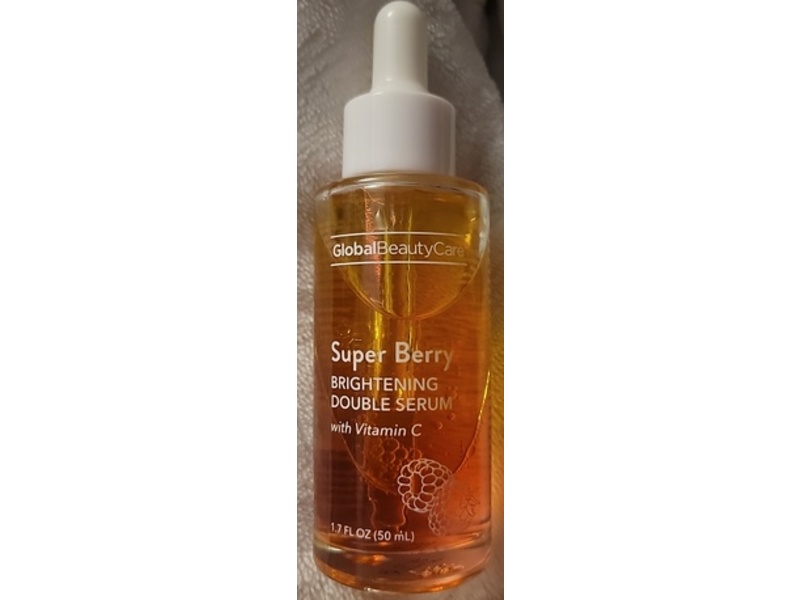 Global Beauty Care Super Berry Brightening Double Serum with Vitamin C, 1.7 fl oz/50 mL