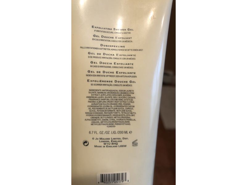 Jo Malone Exfoliating Shower Gel, Lime Basil & Mandarin, 6.7 fl oz/200 mL