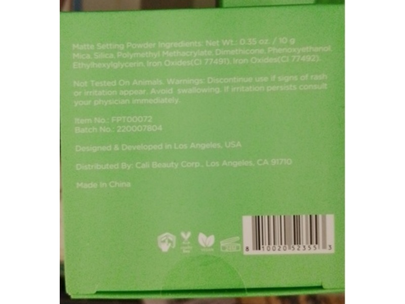 Prolux Cosmetics Matte Setting Powder, Ivory, 0.35 oz/10 g