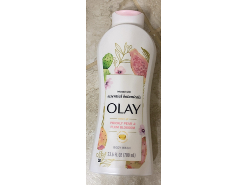 Olay Essential Botanicals Body Wash, Prickly Pear & Plum Blossom, 23.6 fl oz/700 mL