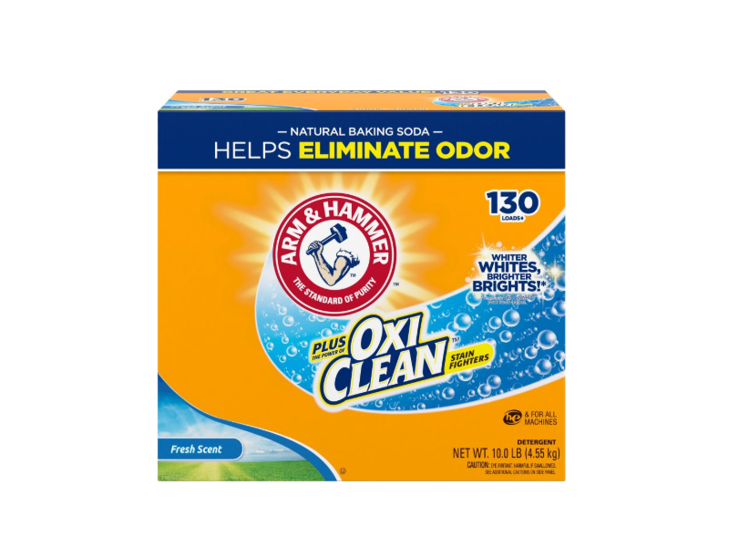 Arm & Hammer Plus Oxiclean Powder Detergent, Fresh, 130 Loads, 4.55 kg, Pack Of 3