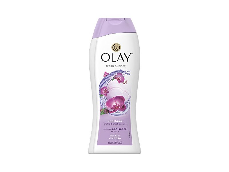 Olay Fresh Outlast Soothing Orchid & Black Currant Body Wash, 22 oz