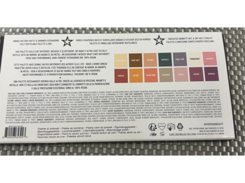 Kvd Vegan Beauty Planet Fanatic Eyeshadow Palette