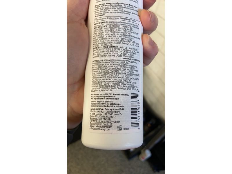 Celeb Luxury Viral Colorwash Color Depositing Shampoo, Hot Pink, 8.25 fl oz/244 mL