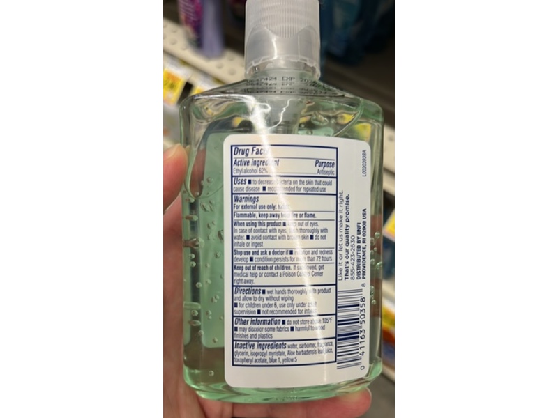 Equaline Moisturizing Hand Sanitizer, Aloe & Vitamin E, 8 fl oz/236 mL