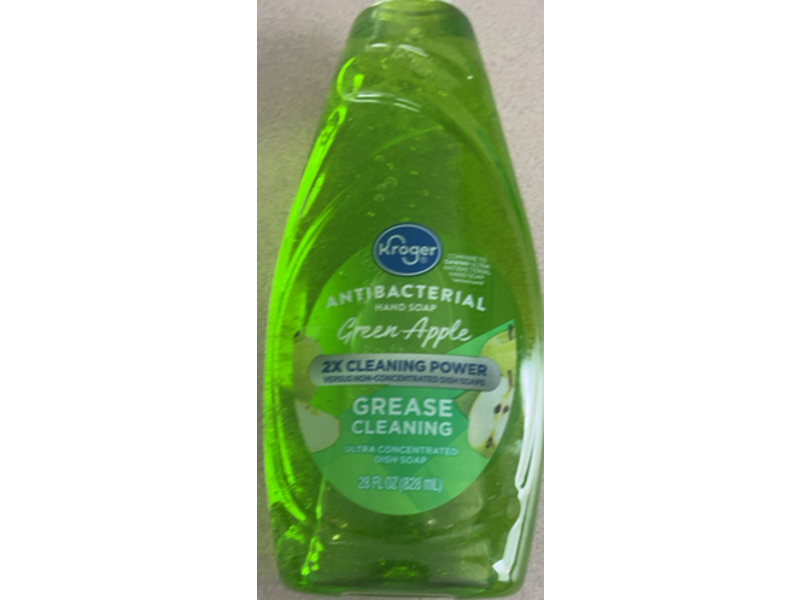 Kroger Antibacterial Hand Soap, Green Apple, 23 fl oz/328 mL